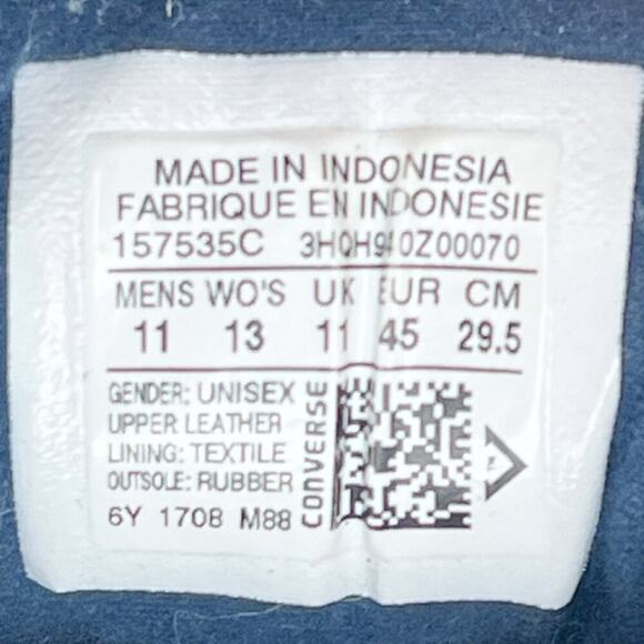 Converse Chuck Taylor Street Mid Leather Sneakers Shoes Grey Men 11 - Picture 15 of 15